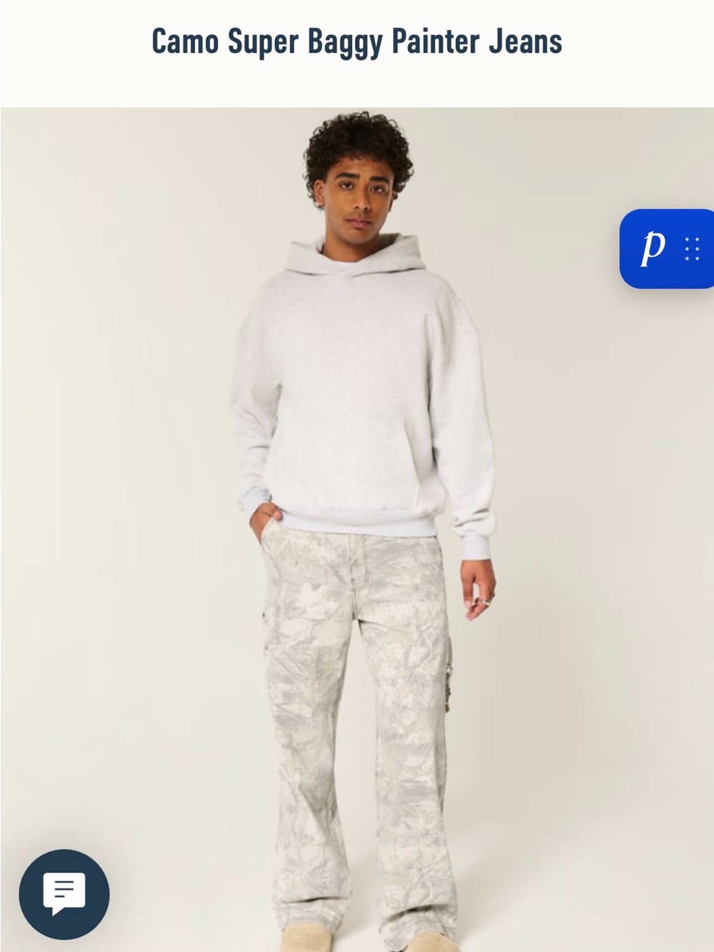 Hollister Camo Super Baggy Painter Jeans